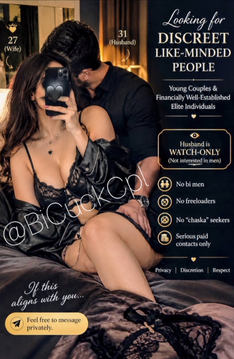 BiCuckCpl's tweet photo. 18+Only , Not for sale , @cucklist1
Looking for discreet, like-minded young couples &amp; financially well-established elite peoples. Husband is strictly sucking-only, not interested in gay fun etc. Sorry, no bi men, freeloaders or “chaska” seekers. Serious Highly paid contacts only. https://t.co/gDYsRHg4Yz