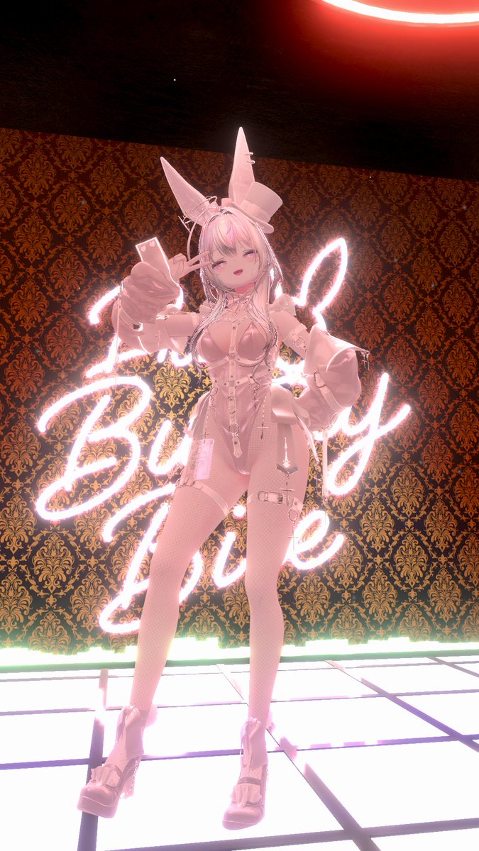 Penko1248's tweet photo. バニーのアバターまじで好きすぎる����
#VRChat
#今日のVRChat https://t.co/4R8gF1jeEy