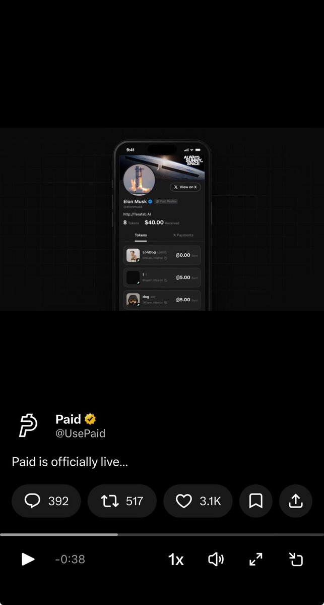 DOGPAIDOFFICIAL's tweet photo. Did you know that Paid shilled solana:DWZqne4tLESk3oijs5WDrLwdcoB26Gz5vTfL2nkWpaid at 38 seconds in their video debut of Paid? 👀 https://t.co/Hw4Hkro5Fp