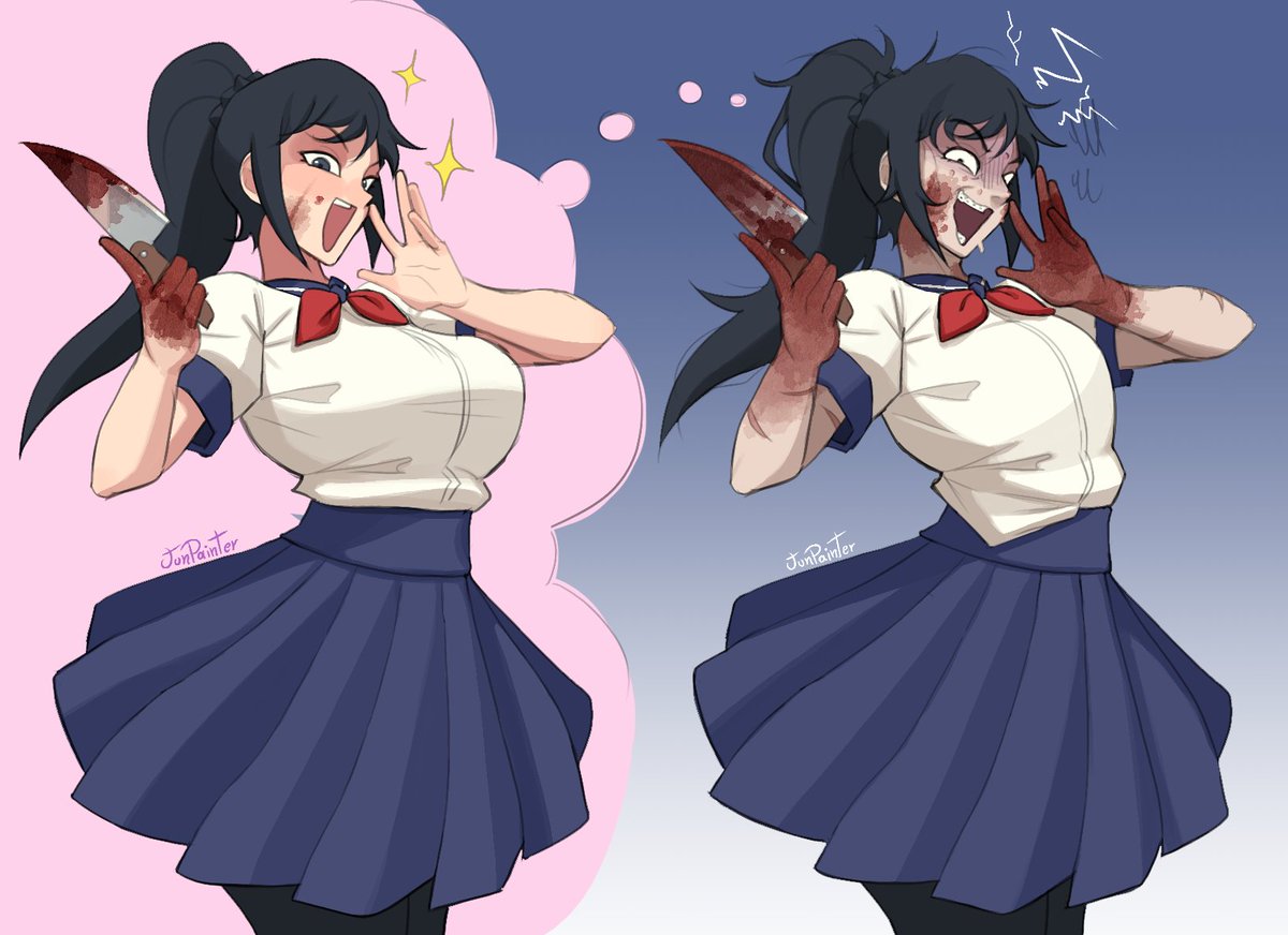 Junpainter_'s tweet photo. #YandereSimulator 🔪🩸 https://t.co/pZBxabNfd6
