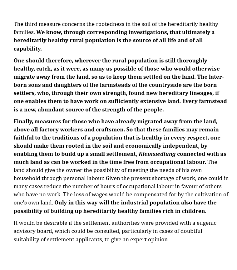 Librearchiv's tweet photo. @NSLitArchive I'll share a relevant passage from the draft of the Sterilisation Law of 1932, ‘Eugenics in the Service of Public Welfare’ (735) 107. https://t.co/FypHAnPFJw