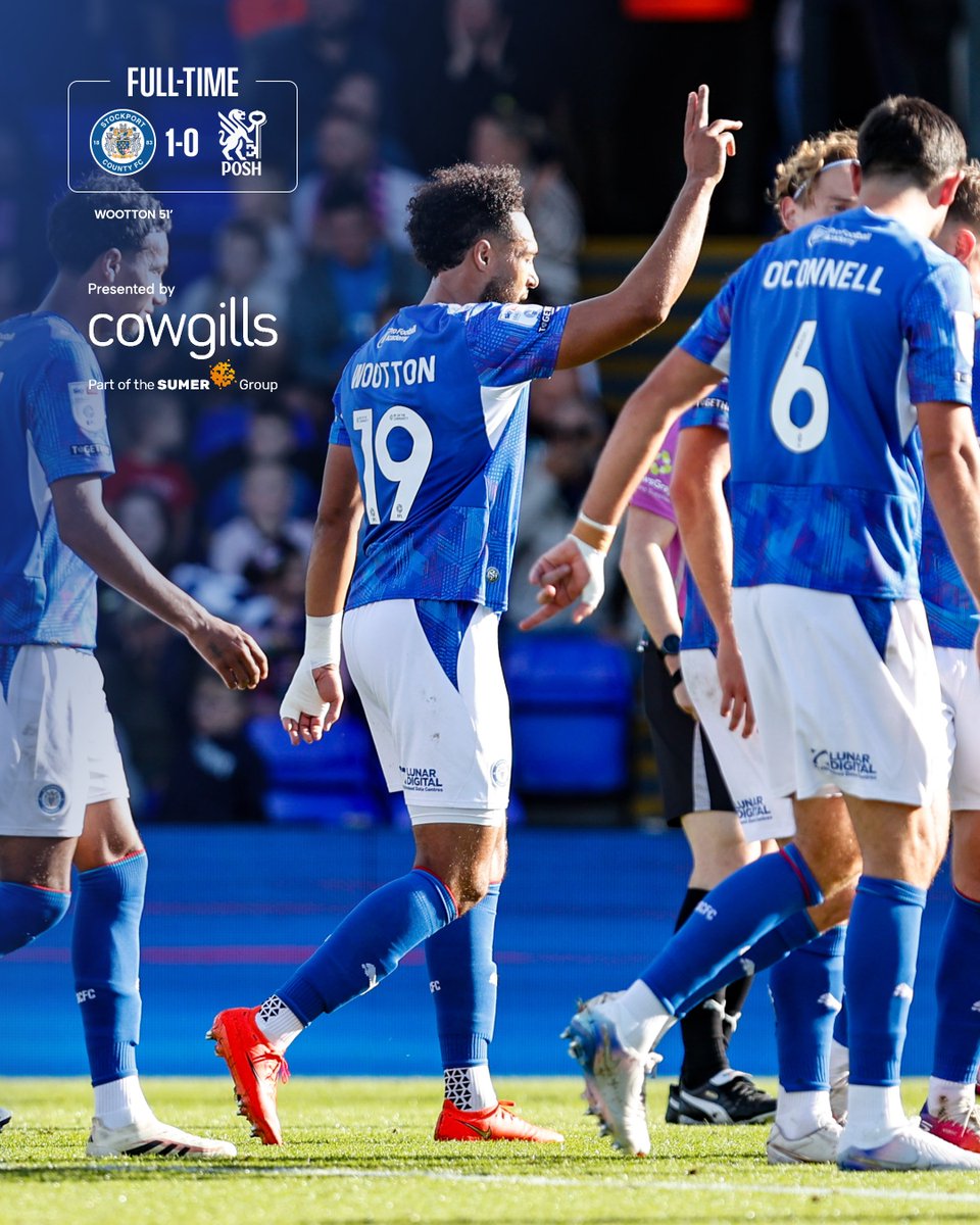 StockportCounty's tweet photo. Victory in Edgeley ✅

#StockportCounty | @Cowgills https://t.co/zufo8tXAG6