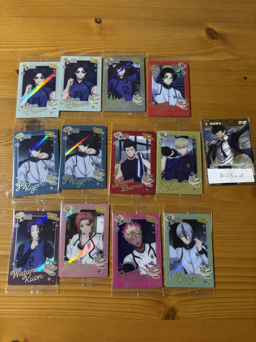 215_o_o0's tweet photo. 【交換】ブルーロック ブルロ ウエハース6 交換

求￤ER潔 > おひるね潔 > ER千切

譲￤画像参照

都内手渡し、郵送可能
好条件の方優先
検索からでもお気軽にお声掛けくださいᐡ ̳ᴗ  ̫ ᴗ ̳ᐡ♡

 #ブルーロック交換  #ブルーロック譲り https://t.co/sAyAvoYK3s