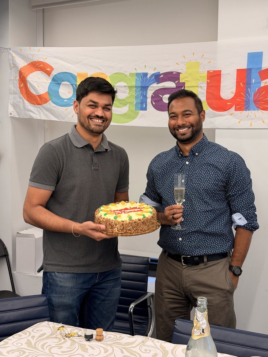 ParasramLab's tweet photo. Congrats to Postdoc Researcher Dr. Ajay Bansode on starting his new position as a Senior Scientist at Avinthia, Inc. You will be missed! May the force be with you! https://t.co/X60aHeA5DO