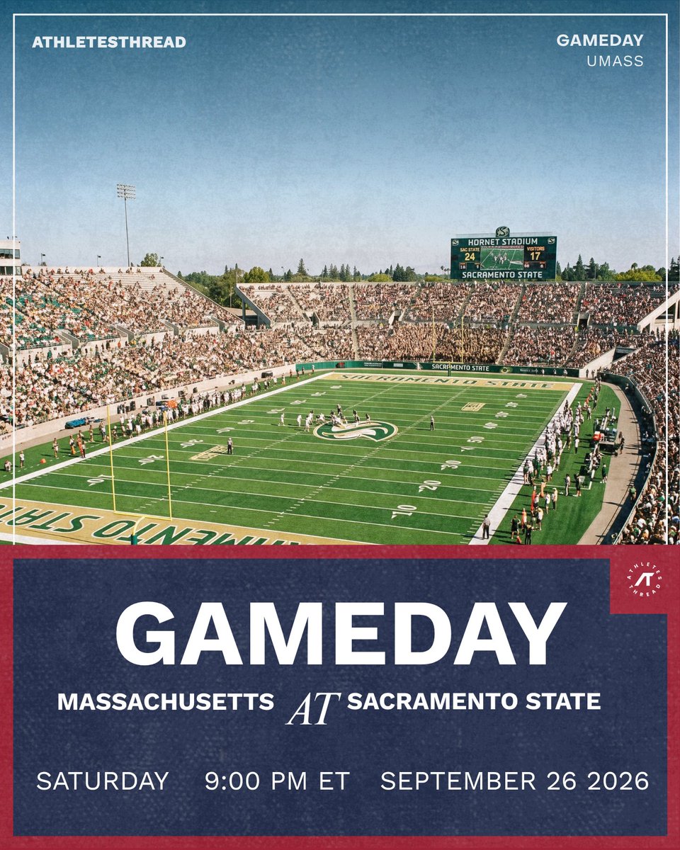 UmassThreads's tweet photo. It is a Umass gameday 🏟️ Kickoff at 9:00 PM ET. Pull up, show out, and wear it proud.

Shop the official collection 🛒 https://t.co/ENVJ3DOxMS

#Gameday https://t.co/srZ24jUD9v