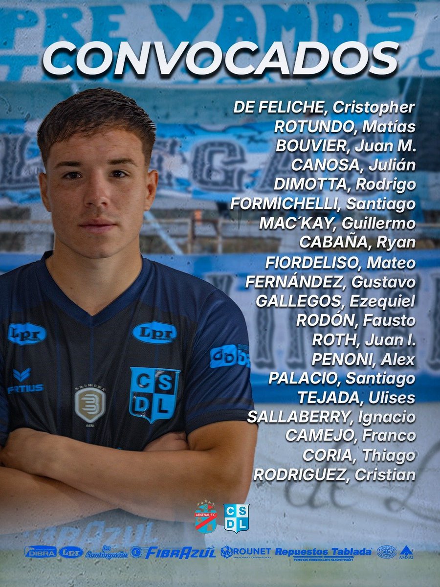 hugobasilico's tweet photo. #P1AP
🏆Primera B
⚽️ @ArsenalOficial vs @LiniersOficial
📅 37ma
🕘 15.00.
🏟 Julio H. Grondona
👤 Gabriel Gutiérrez
🏳 Cristian Amarilla
🏳 Heber Ibáñez Mesa
🔁 Valentín Bocaccia
👥️👥️ Convocados https://t.co/w2VQAnHfNf
