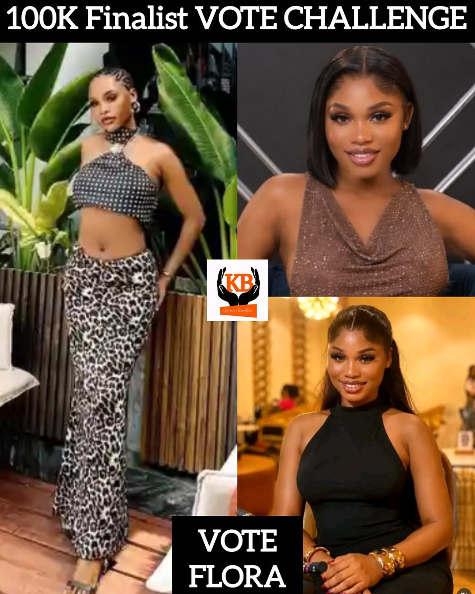 BreakfastKamar's tweet photo. THE FINALE ‼️

We have 100k votes to share among 2 housemates with the highest likes on 4 of our platforms ( X , IG , FB n Tiktøk)

Follow us
like , Comment , retweet 
Go to the other platforms n donsame
Housemates with the most likes wins
1st 60k
2nd 40K

Vote FLORA

#Bbnaija https://t.co/x7pBFGNJor