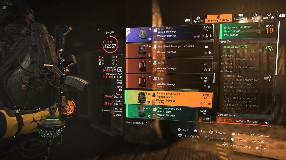 joergi69's tweet photo. Just got my second Sarru backpack ๐๐ฅ
#TheDivision2 #Division2 #ExoticBackpack #ExoticGear https://t.co/DvIXe8VfhC