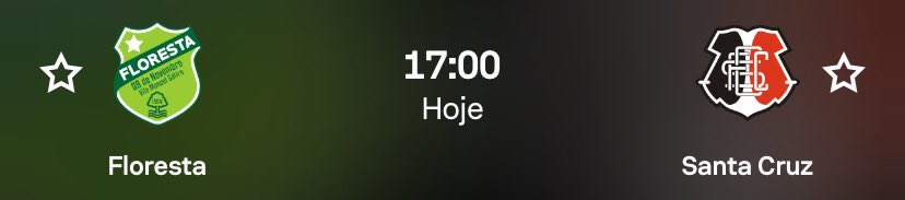 CentralDoBrega's tweet photo. Hoje tem Floresta x Santa Cruz, às 17h, pelo quadrangular da Série C

e se vencer hoje, o Santa SUBIRÁ para a Série B após 9 anos

basta apenas VENCER. https://t.co/AtFu172seC