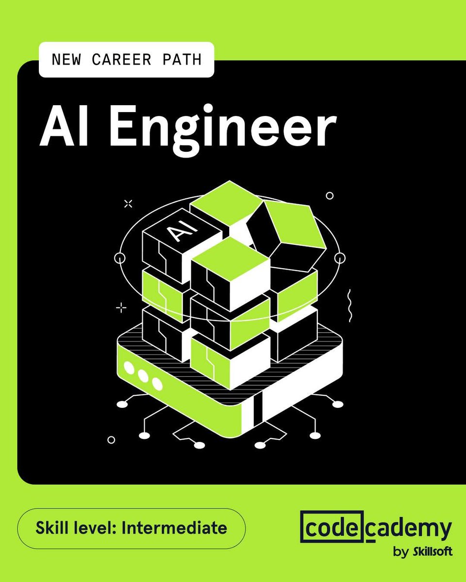 360201129Www's tweet photo. In 2026, firms are hiring AI Engineers who can incorporate powerful pretrained models, deploy LLM‑powered apps, and develop AI features to solve business problems.

Want to pursue an AI Engineer role? Develop the skills and experience that match curr... https://t.co/gTygObvLsa