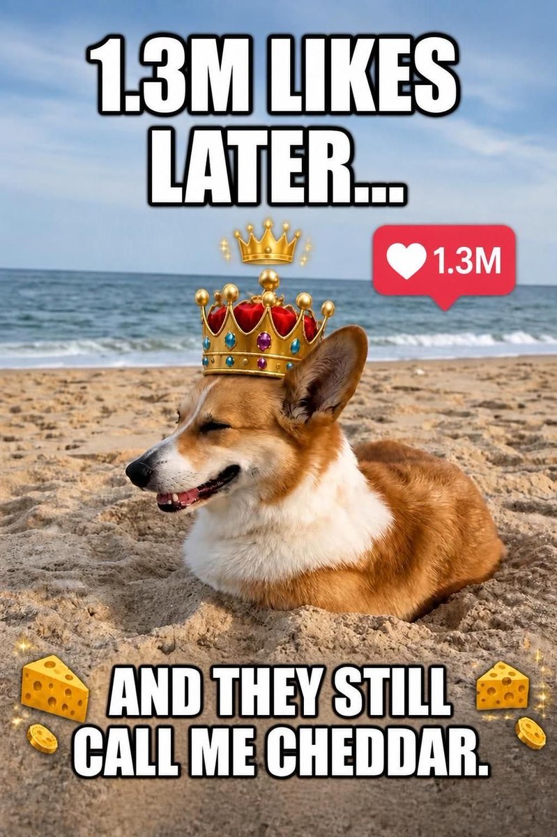 pumppumpuranus's tweet photo. I love B99 & Cheddar. The show may be over, but the legend—and the 1.3M likes—live on. 🐶🧀❤️
#BrooklynNineNine #CheddarTheDog #B99 #Brooklyn99 #NineNine #DogMeme #FunnyDogs #WelshCorgi #CorgiButt https://t.co/v2eYu2hGH7