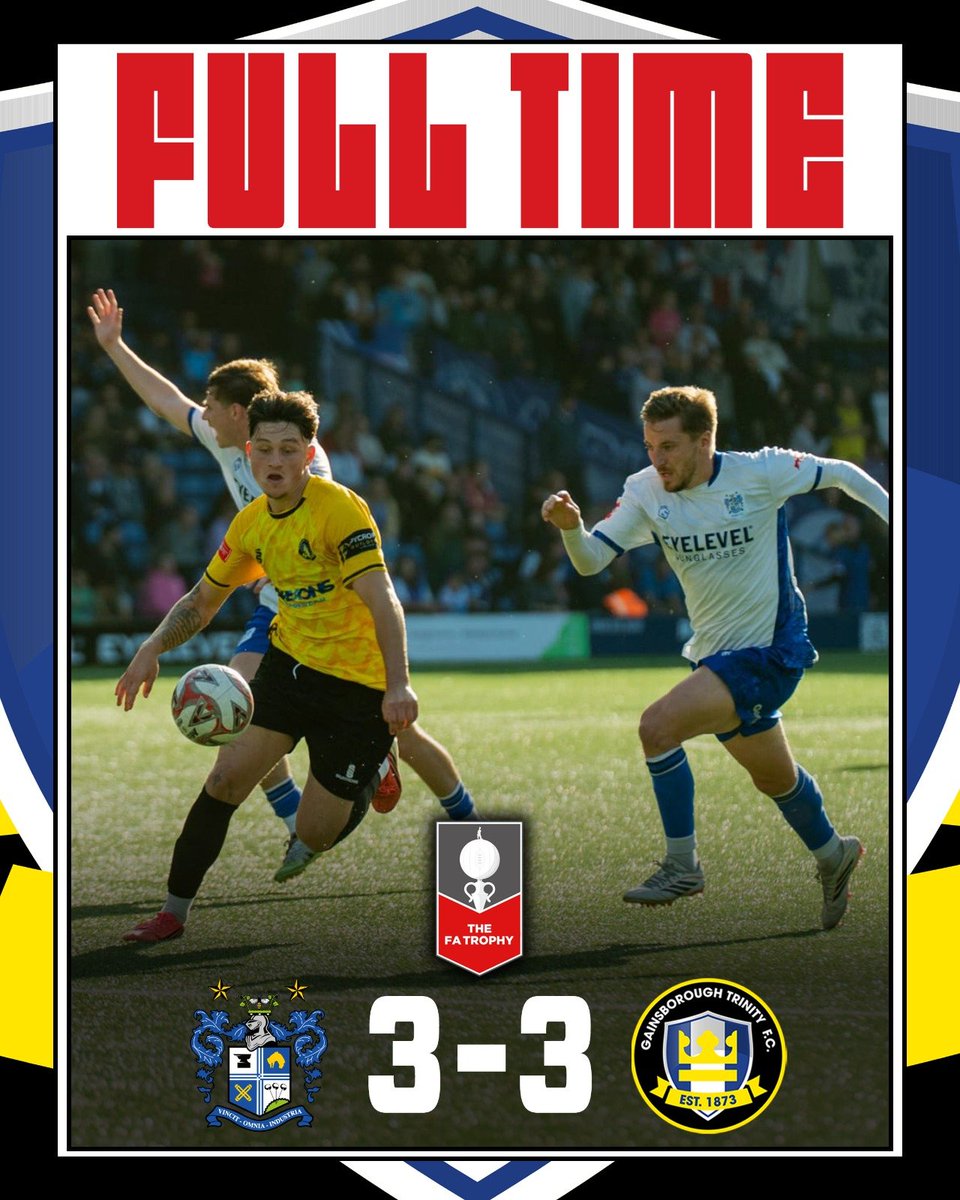 GainsTrinityFC's tweet photo. What a comeback from the #HolyBlues
Second half goals from Lewis Butroid, Aaron Simpson & Ronnie Kokkinos takes it spot kicks... https://t.co/kYzMed2zku