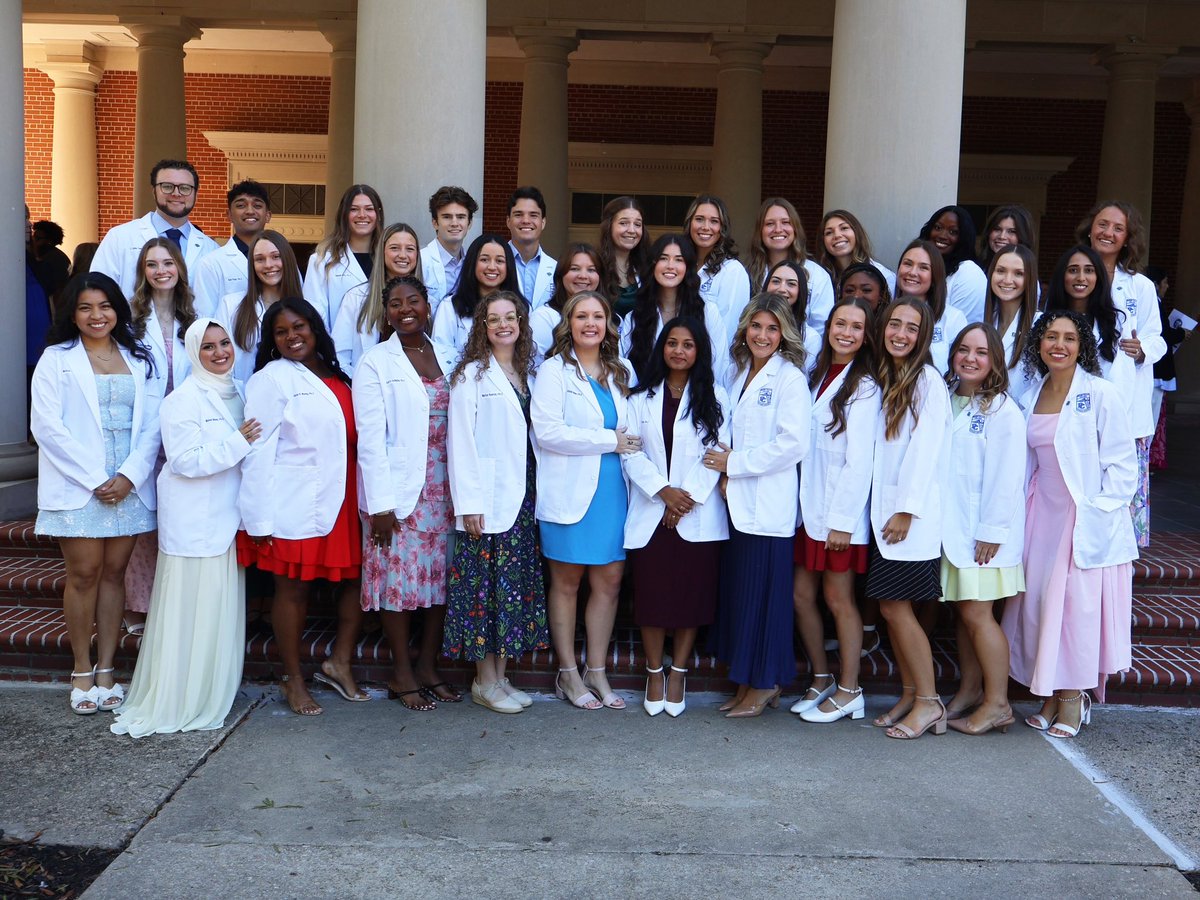 presbycollege's tweet photo. A new chapter begins! 🥼💙

Our Physician Assistant Class of 2027 students have completed their didactic year and proudly received their white coats as they begin the clinical phase of their journey.

Congratulations, Blue Hose! We’re excited to see all you’ll accomplish. 👏🎉 https://t.co/t06ZOFL77L
