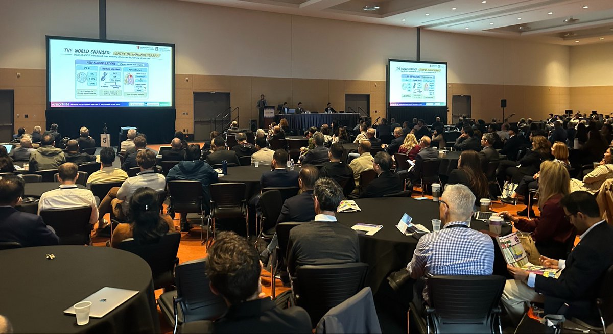 barrosonco's tweet photo. Very interesting session about NSCLC #ASTRO26 @ASTRO_org https://t.co/STjIJdk4op