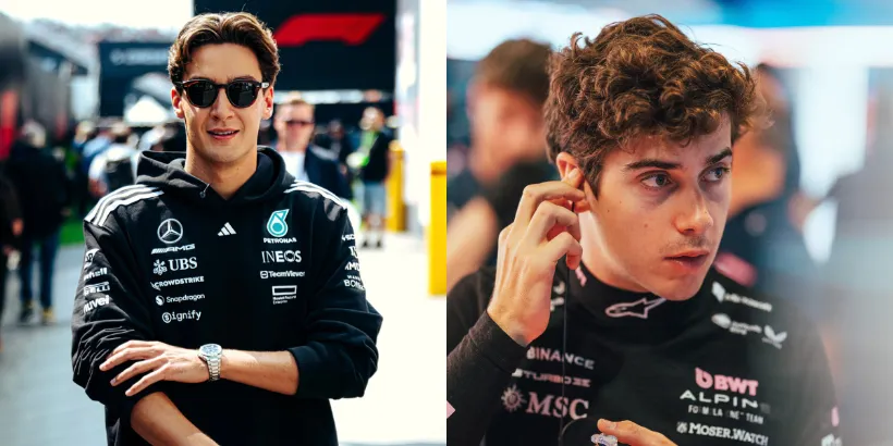deportes24ar's tweet photo. #F1 |🗣️GEORGE RUSSELL s/el pedido de LANDO NORRIS de que SUSPENDAN A FRANCO COLAPINTO POR UNA CARRERA:

“Una carrera de suspensión sería DEMASIADO DURO.

En los reinicios después del Safety Car, con los neumáticos fríos, UN ERROR MUY CHICO PUEDE TENER GRANDES CONSECUENCIAS, y por lo que vi hoy, eso fue lo que pasó.”