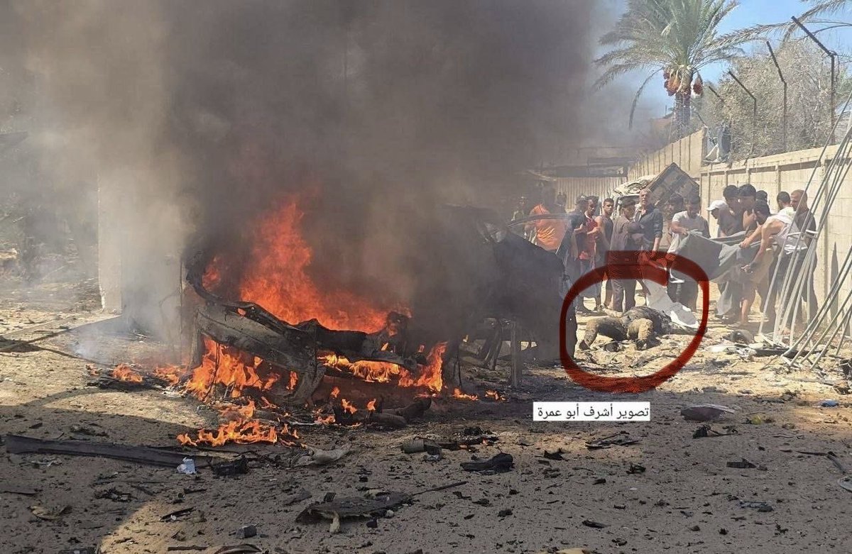 GazaMartyrs's tweet photo. Jab Kamal Muqbil was driving his car on Sheikh Ajlin Road, west of Deir al-Balah, central Gaza Strip when the israeli occupation bombed the vehicle, killing him instantly on 24th September 2026. The martyr's charred remains were being taken for burial when the car carrying his remains was bombed again, causing severe casualties amongst his family members.

The murderous iof's genocide of Palestinians in Gaza hasn't ceased.