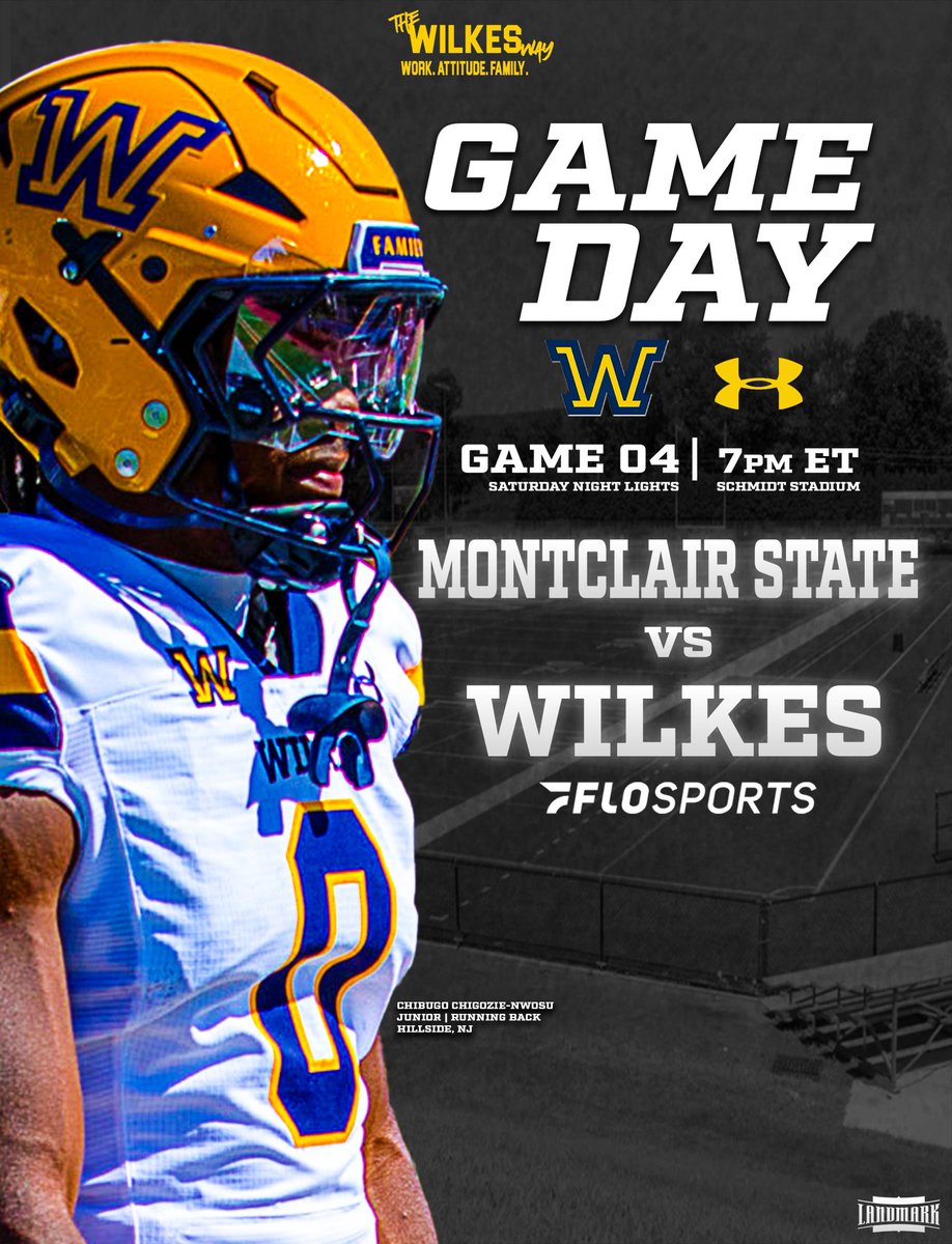 WilkesFootball's tweet photo. 🏈 GAMEDAY! 🏈 🔵🟡 

It’s Alumni &amp; Family Weekend, and we’re ready to put on a show at Schmidt Stadium! 🔥

Come home. Pack the stands. Let’s make some noise!

#TheWilkesWay #d3fb https://t.co/8boc37ODpH