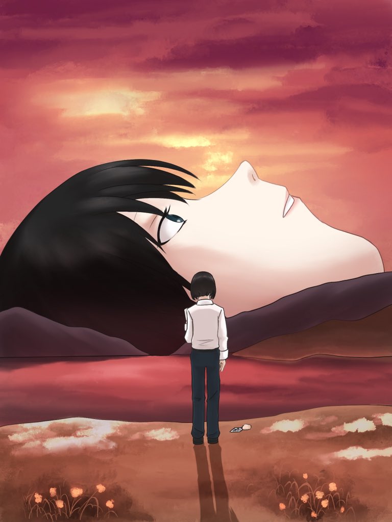 2030_voyage's tweet photo. Sincerely Yours

This picture reference with the poster of “The End of Evangelion:Sincerely Yours”

The Creative Inspiration is come from the game “Kara no Shoujo” Shinji Ending and the songs “Komm, süsser Tod” in the “Sincerely Yours”.
#殻ノ少女 #Karanoshoujo #Evangelion https://t.co/y3XvjtKyUt