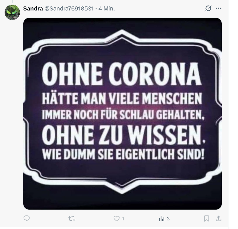 KatthultHof's tweet photo. @Sandra76910531 @ZStadtfux Die intellektuelle Fallhöhe zwischen JPG und Realität ist bemerkenswert. @Sandra76910531 bzw. Team Wissenschaft weiß sich im Anschluss an die Entlarvung nicht anders zu helfen außer: https://t.co/r1ExsBhBTe