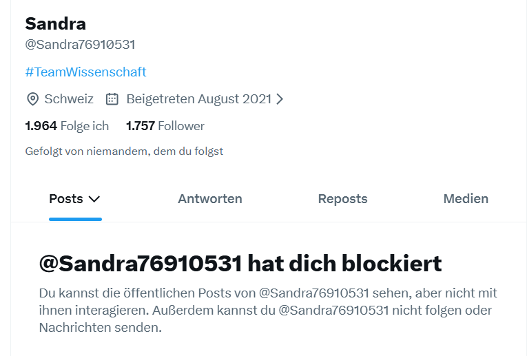 KatthultHof's tweet photo. @Sandra76910531 @ZStadtfux Die intellektuelle Fallhöhe zwischen JPG und Realität ist bemerkenswert. @Sandra76910531 bzw. Team Wissenschaft weiß sich im Anschluss an die Entlarvung nicht anders zu helfen außer: https://t.co/r1ExsBhBTe