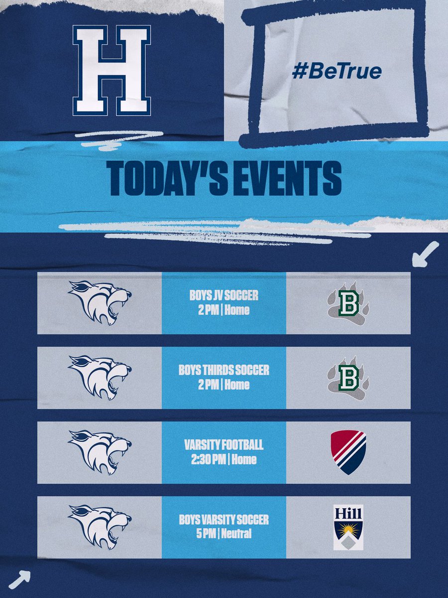 HotchkissSports's tweet photo. GAMEDAY โผ๏ธ
Watch the @HotchkissFtbl home opener at 2:30 p.m. vs Dexter Southfield!
๐๐บ https://t.co/UpH4D7zzSy
#BleedBlue #BeTrue https://t.co/PTA9gFxAUK