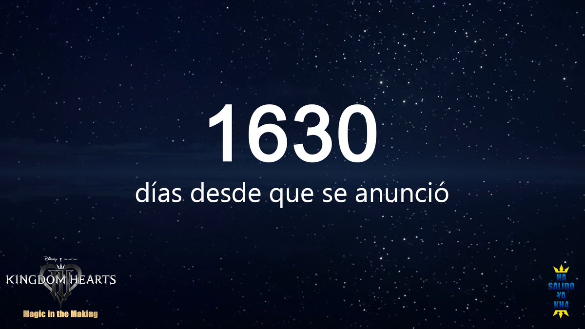 HaSalidoYaKH4's tweet photo. Han pasado 1630 días desde que se anunció KH4 en el evento del 20º aniversario. Aún no ha salido.
Han pasado 500 días desde que se anunció la cancelación de Missing Link.
#KingdomHearts4 #KH4 #KHIV #KingdomHearts https://t.co/IaeE0rNYDV