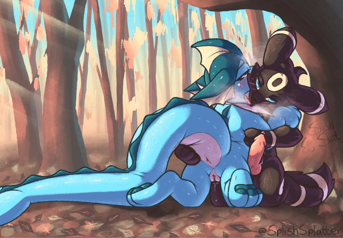 SplishSplatter's tweet photo. a frisky pair beating the brisk air~ 🍂✨

#nsfw https://t.co/2yYjR5vg7n