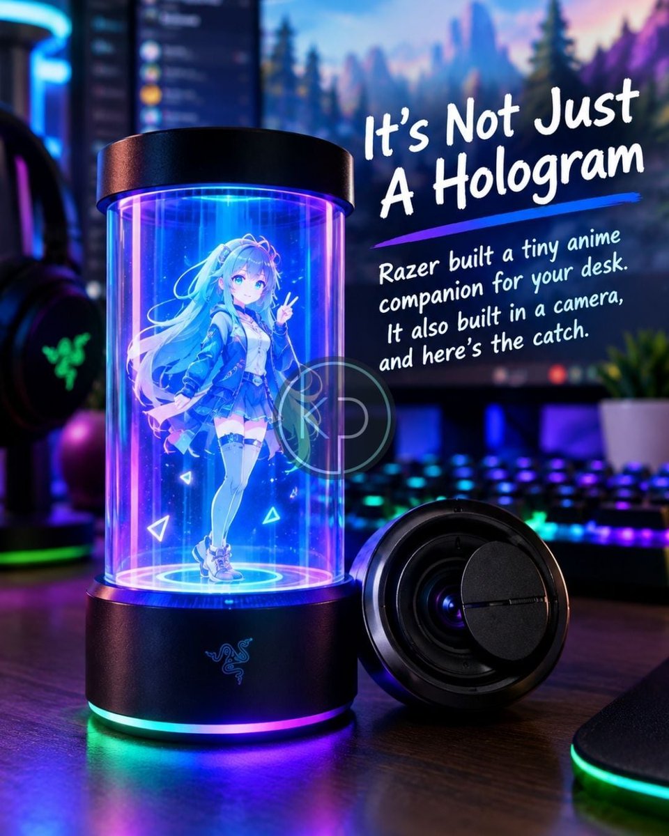 kptech44_'s tweet photo. This week on kp Tech: Dyson's $499 CameraJet toothbrush has a built-in camera that spots gaps between your teeth 28 times a second | Razer's Ava, an anime hologram named Kira, lives on a USB tube on your desk, watches you through a camera. Full stories: https://t.co/QJAqPqw5cg https://t.co/ZjktiilAqf