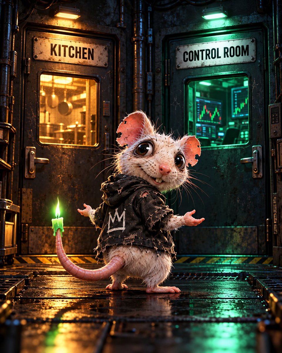 Wickratvc's tweet photo. Two doors. One rat. Kitchen or control room? https://t.co/rGkvz6swcF