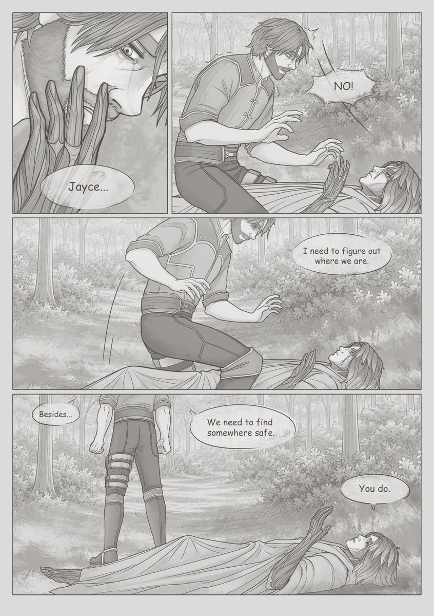 Oduvan_ishche's tweet photo. Following in Your Footsteps (part 2) 

✦ My jayvik post-canon fan comic ✦

#arcane #jayvik https://t.co/1cjUKhZvsp