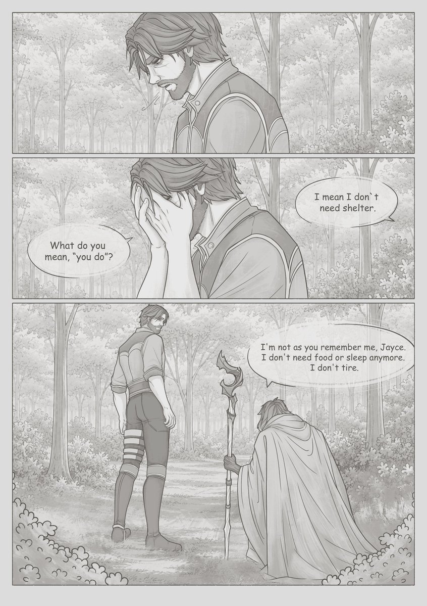 Oduvan_ishche's tweet photo. Following in Your Footsteps (part 2) 

✦ My jayvik post-canon fan comic ✦

#arcane #jayvik https://t.co/1cjUKhZvsp