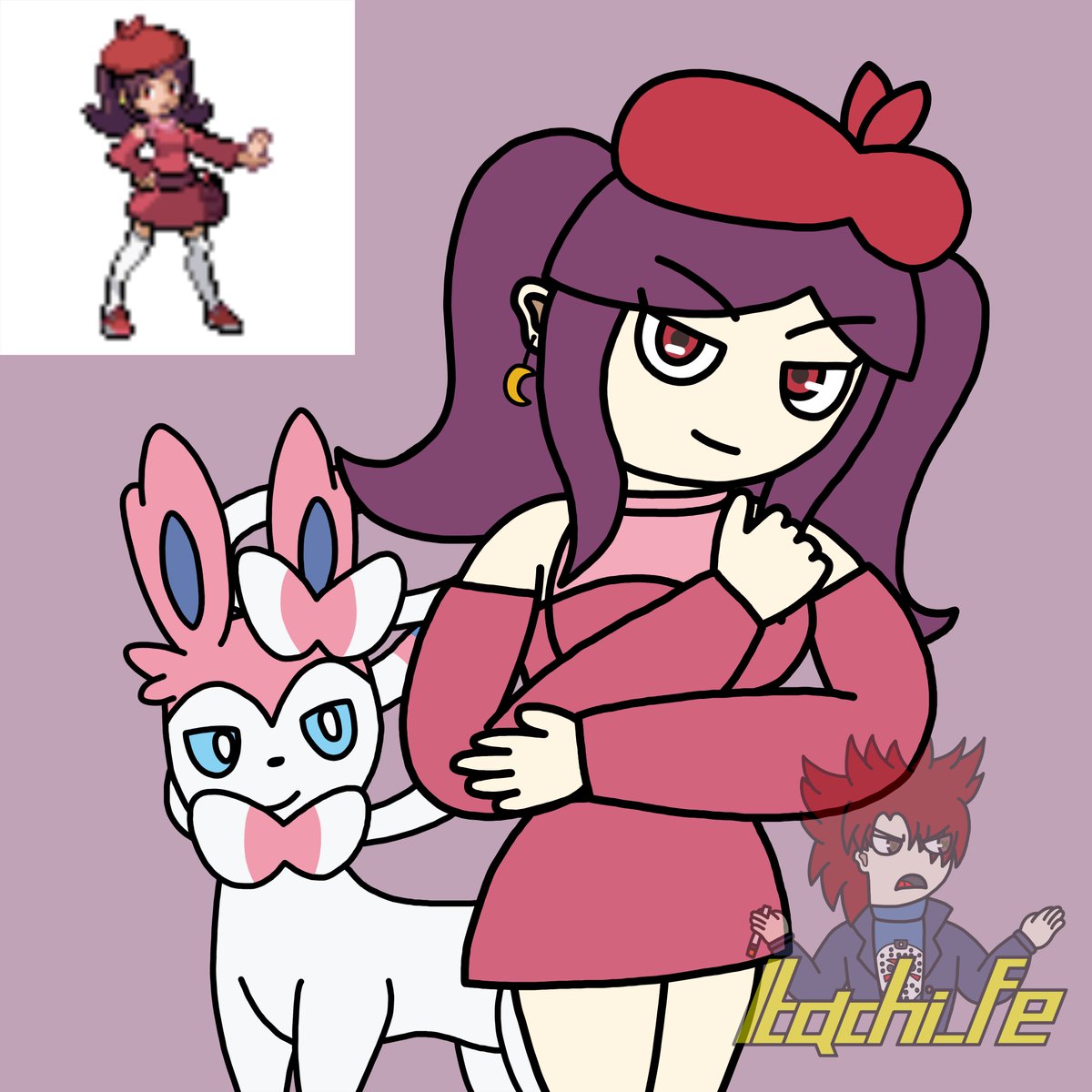 Itachitachi05's tweet photo. Diana from Pokemon Solar Eclipse Fanart https://t.co/yUfZsdDTg3