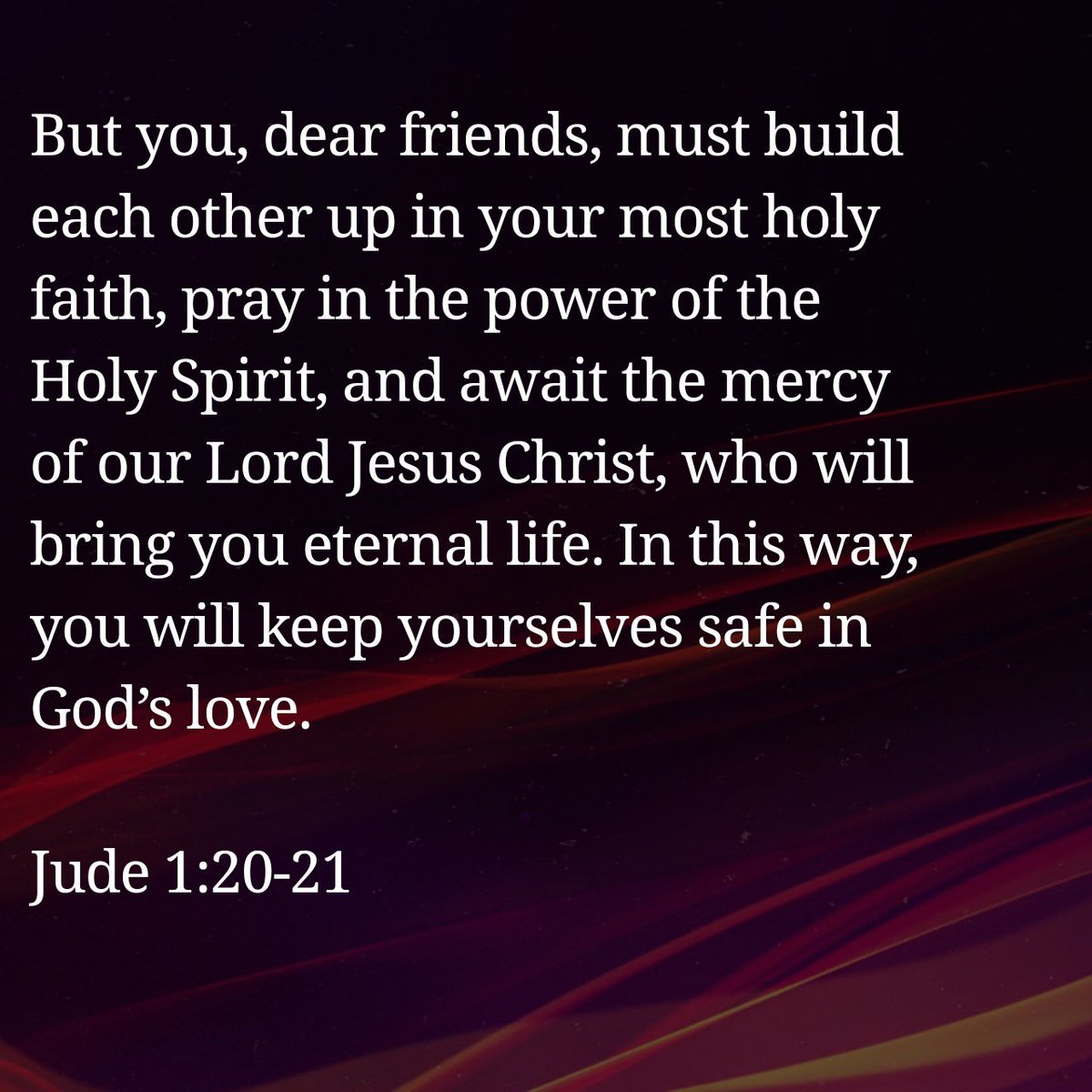 dailyverz's tweet photo. Jude 1:20-21 #dailyverse https://t.co/a64JRROPPg