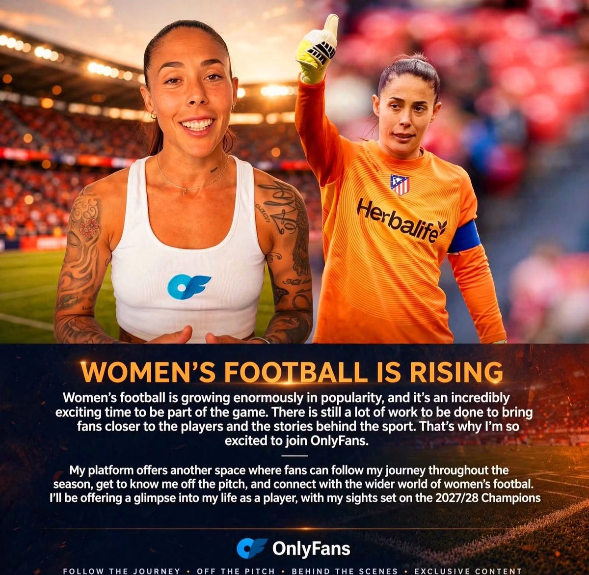Lola Gallardo OnlyFans behind the scenes Lola Gallardo Champions League winner joins OnlyFans