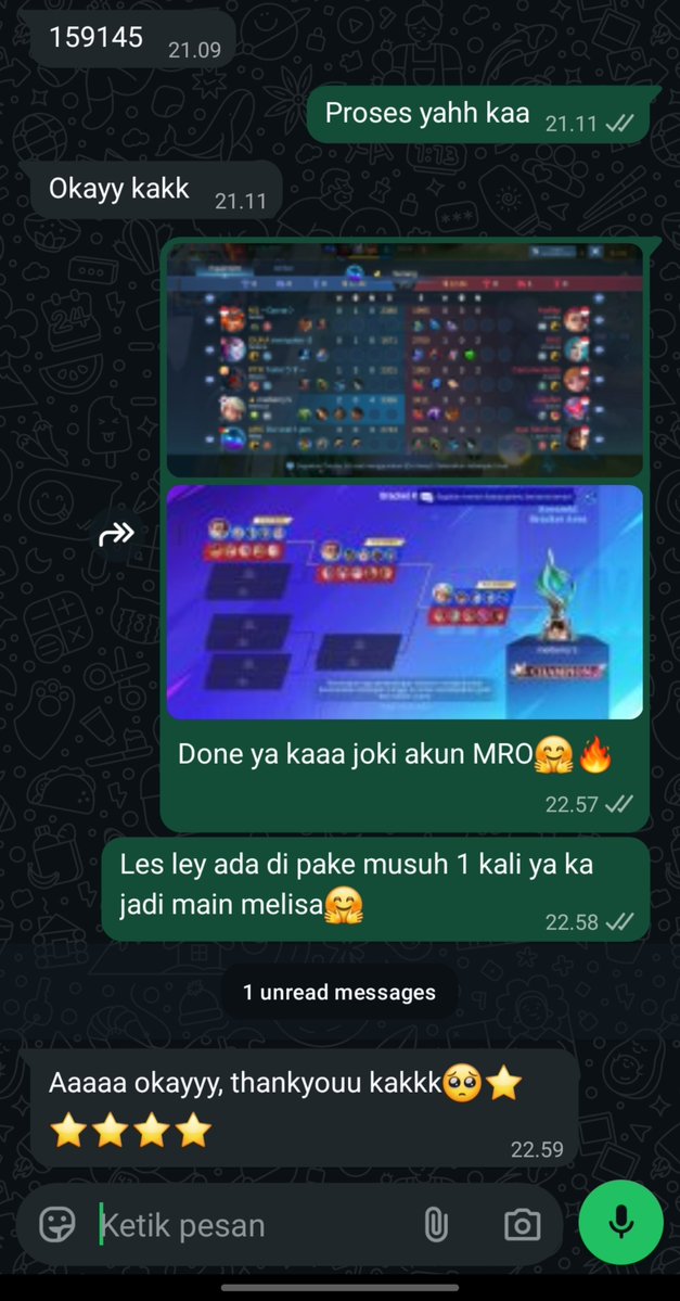 Zaaa_store12's tweet photo. Done joki akun MRO ya guysh🔥🤗

Next joki/jokgen rank juga open ya order bisa DM/WA admin di bio ya📩🔥🤗
#zonauang #zonajajan #zonacua. #jokimlbb https://t.co/pSsw4P2Z1E