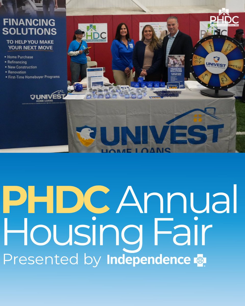 PHLPlanDevelop's tweet photo. No matter the weather, we're here to connect you to the financial and housing resources you need! Come out today to the PHDC Annual Housing Fair presented by @IBX !

No need to make phone call after phone call, all the resources you need are under one (dry) roof! https://t.co/KgXlKPHwWY