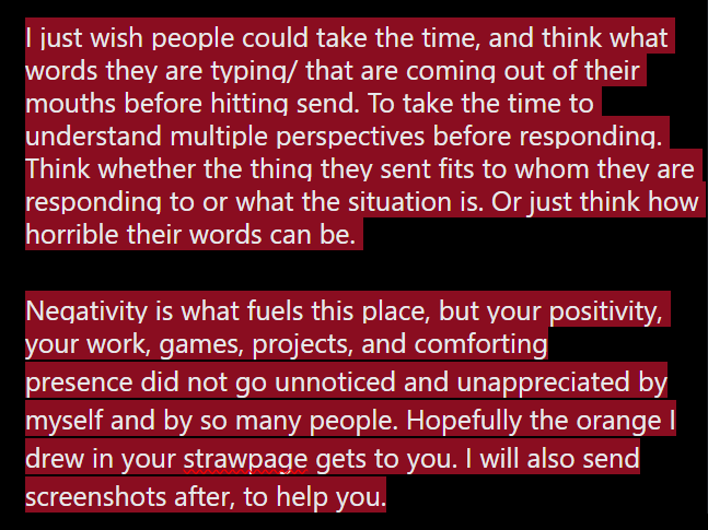 1SilentShadow1's tweet photo. Hello, this is a bit long but I hope people and especially you @Sputnik_hearts   will take the time to read this. I hope your break from twt goes well. https://t.co/k0ZcgQysaz