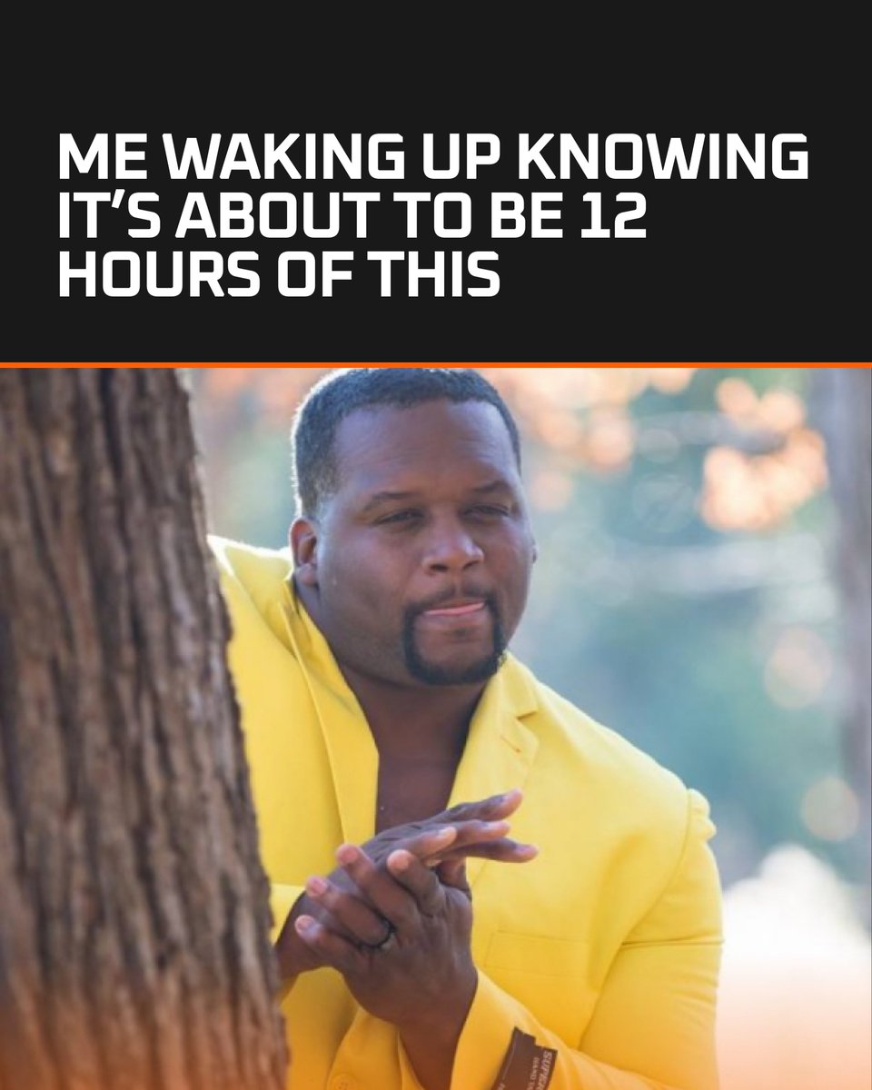 rithmm_ai's tweet photo. Me waking up knowing it's about to be 12 straight hours of football. π
No plans. No errands. Just the slate.
Scout's got all of it covered.Β
Find your edge, link in bio.
#NFL #NFLSunday #FootballIsBack #NFLMemes #Rithmm https://t.co/kuSCoV6TR4