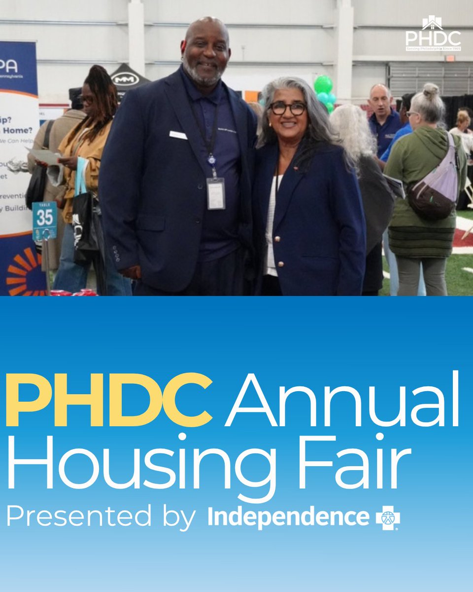 PHLPlanDevelop's tweet photo. No matter the weather, we're here to connect you to the financial and housing resources you need! Come out today to the PHDC Annual Housing Fair presented by @IBX !

No need to make phone call after phone call, all the resources you need are under one (dry) roof! https://t.co/KgXlKPHwWY