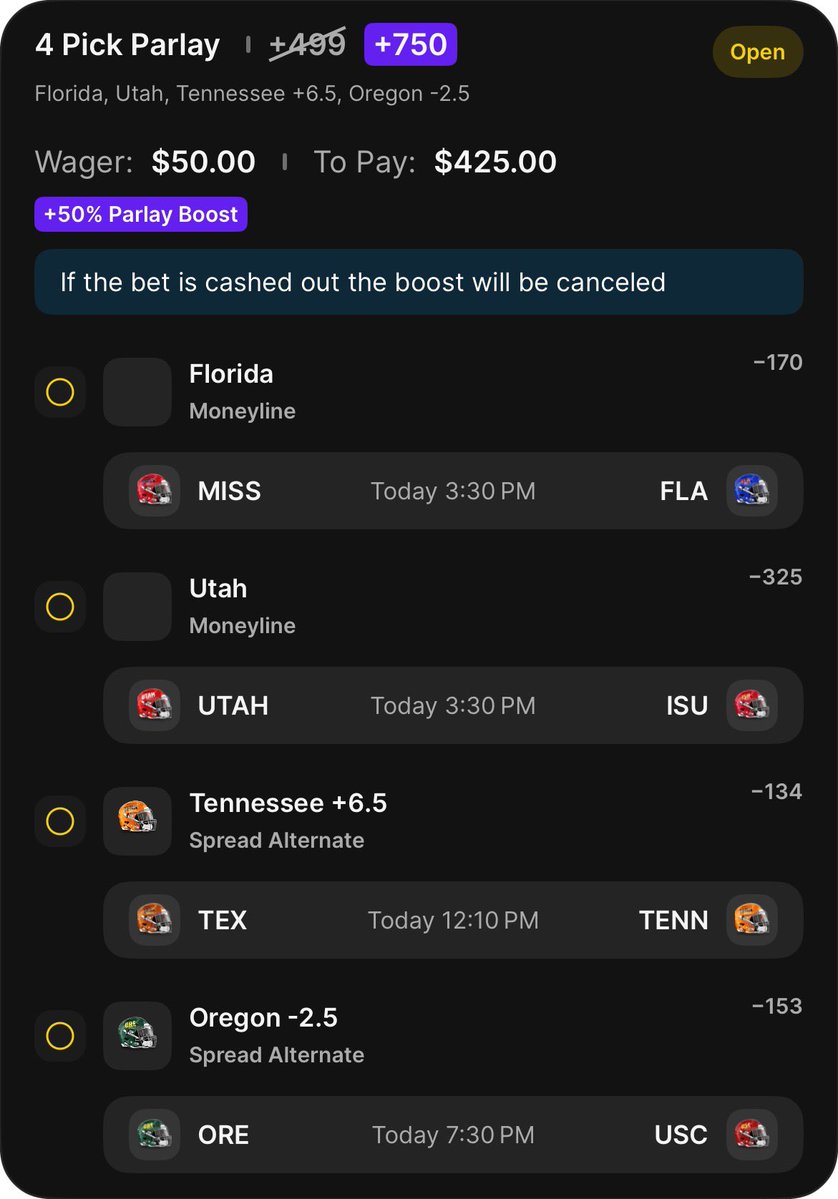 FFGJiggy's tweet photo. CFB 🏈 let’s have a day 🪎

#CFB #CFBparlay #CFBpicks https://t.co/LY4FwPgto0