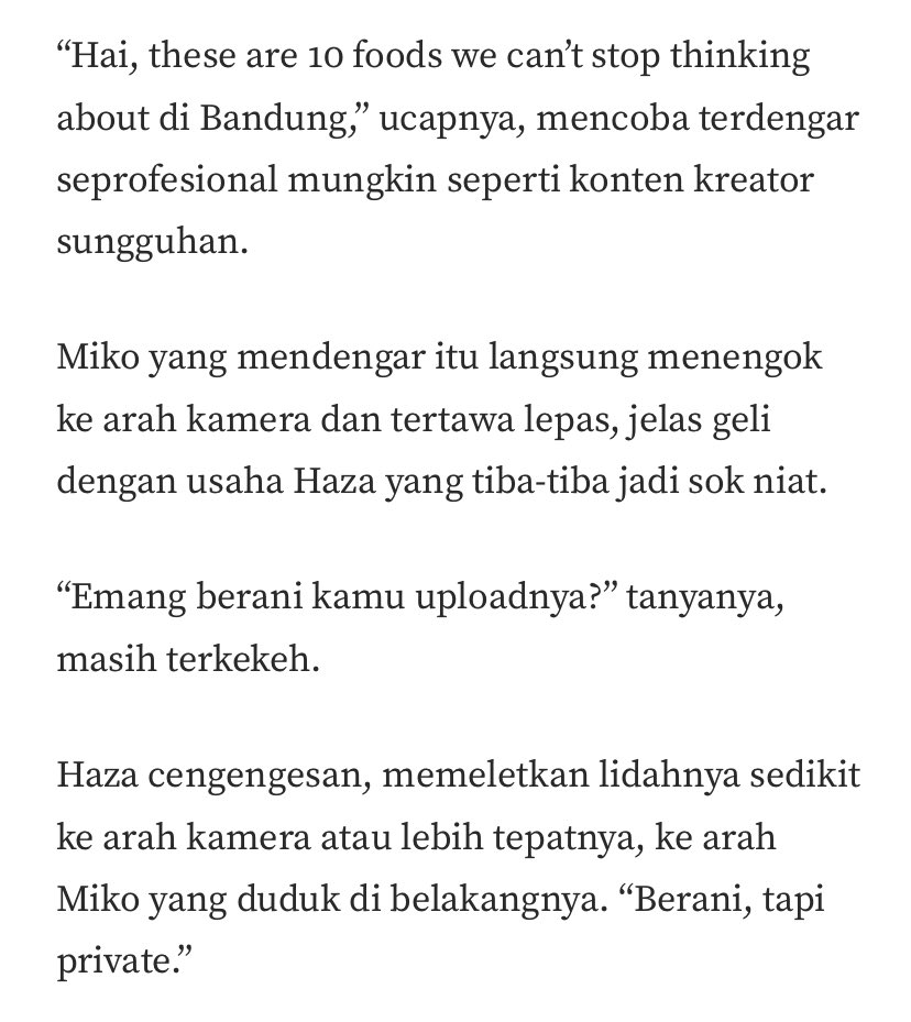 LuckyHappie's tweet photo. Miko Haza : 10 foods we can’t stop thinking about (nomor 10 bikin kaget!!!)

# fyp # couplegoals 

https://t.co/NpvKHBUBRn https://t.co/uYhdzUSOMm