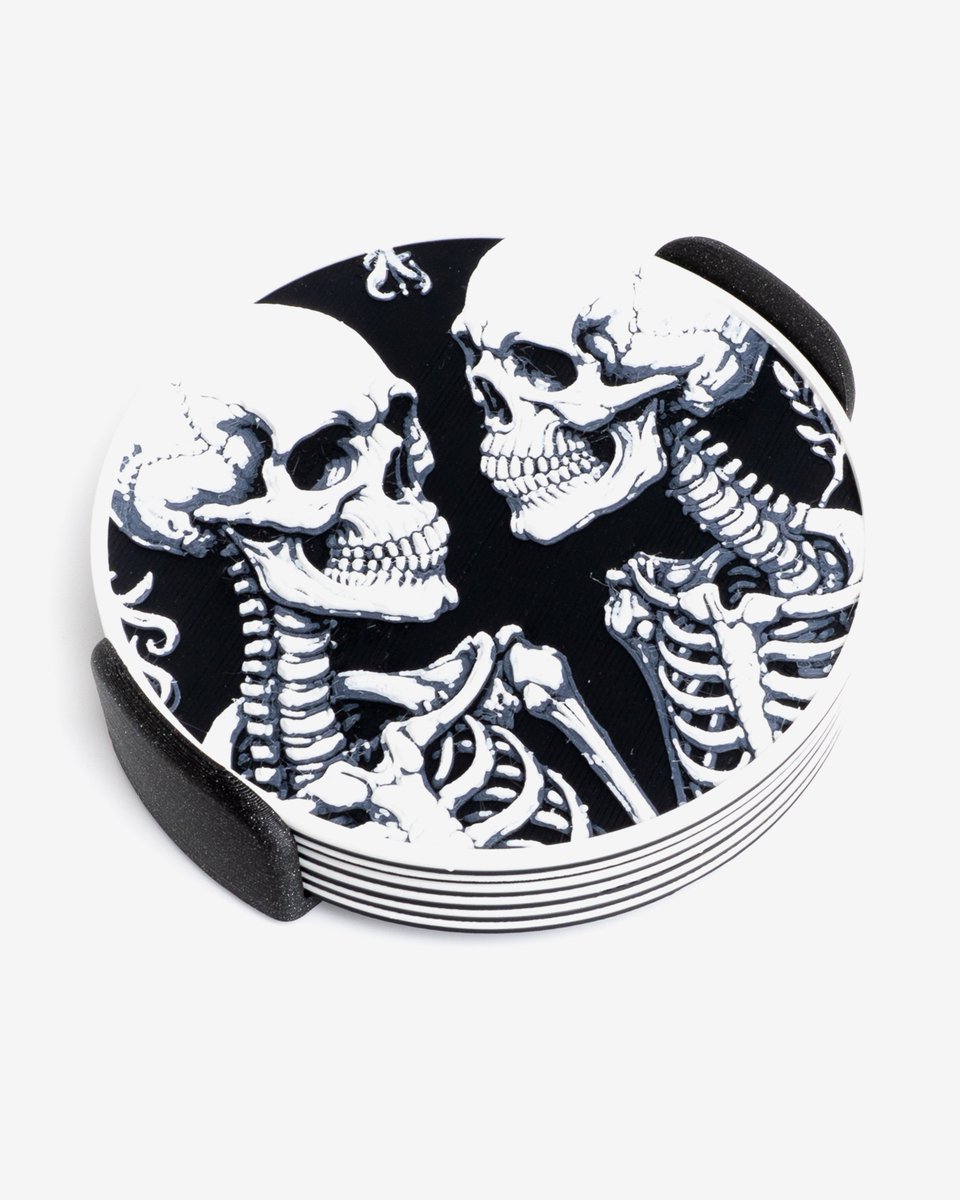 BamingoDesign's tweet photo. - Gothic skeleton designs, shaped into a coaster set.
- Free to download @printablescom
- 
- #3DPrinting #Hueforge #HomeDecor #Coasters #Skeleton https://t.co/wbheHcBDBh