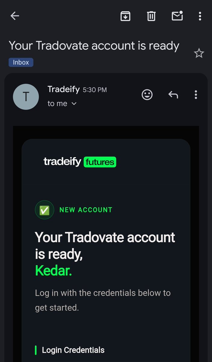 Kedar_Shinde22's tweet photo. New Challenge with @Tradeify 📈

I’ve officially purchased the $150K Select Account.

The first goal is simple: pass the evaluation and build from there.

I’ll also continue sharing updates from my $25K BGF reserve account alongside this journey.

See you Monday. 🎯 https://t.co/9kO162pkOK