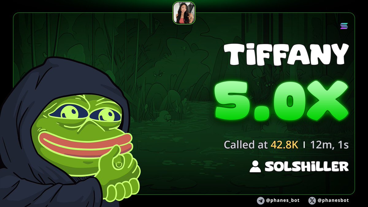 GhostCallerX's tweet photo. Easy 5x from my call on $TIFFANY in my private TG

CA>
SaPFjDCz4bcrqVkU6JWjskJftp9jENNxP5T9Ur1pump https://t.co/7MXdnu2Hyu