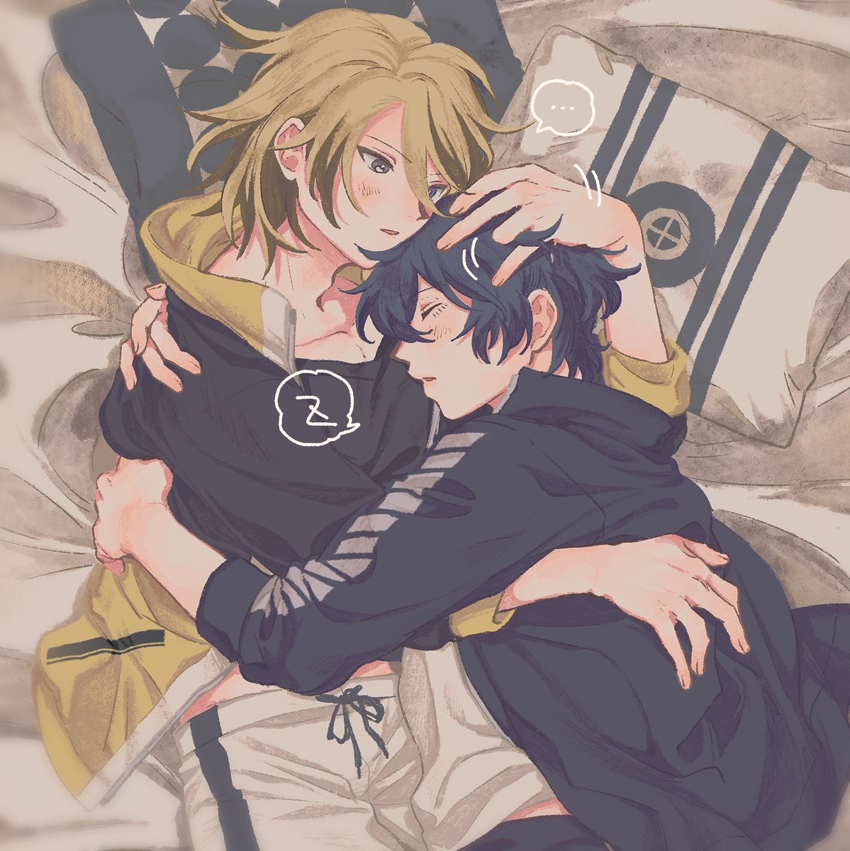 kodima_'s tweet photo. 【ジュニフェイ】
添い寝していちゃつくだけ
WEBイベに載せてた展示の漫画です！✨（2/1）
ツリーに続きます🎸🎧💕 https://t.co/qSjRW3kUYE