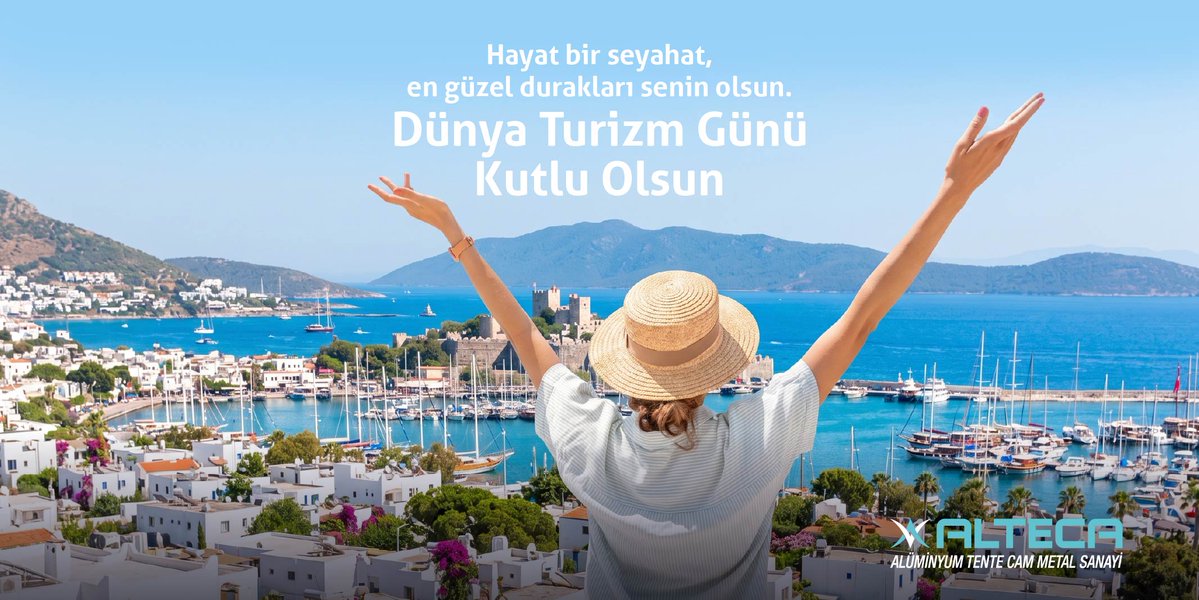AltecaAluminym's tweet photo. 27 Eylül Dünya Turizm Günü Kutlu Olsun.
#bodrum #BodrumAltecaAlüminyum #27EylülDünyaTurizmGünü #Turizm https://t.co/k4YHkVwEW4