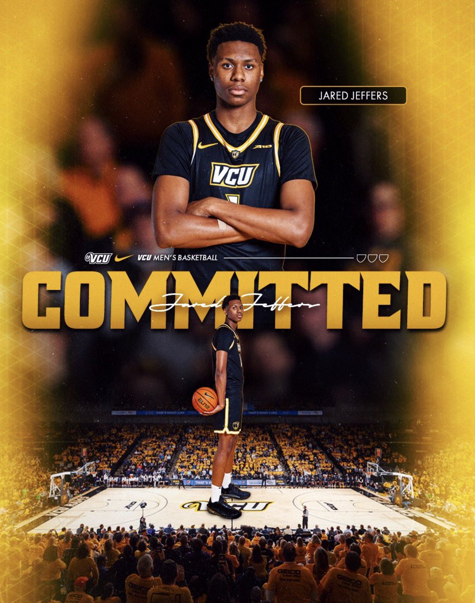 KayserHoops's tweet photo. NEWS: 2027 4⭐️ Jared Jeffers has committed to VCU, source told @LeagueRDY.

The 6-foot-9 big man out of @DeMathaHoops chose VCU over offers from Maryland, Virginia Tech, UAB and many others. https://t.co/ARzuCh7YV8