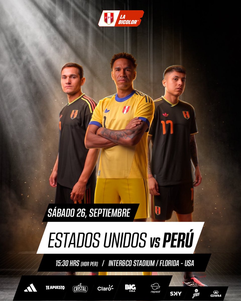 SeleccionPeru's tweet photo. ⚽️ 𝗣𝗼𝗿 𝗲𝗹 𝗣𝗲𝗿𝘂́, 𝗽𝗼𝗿 𝗹𝗼𝘀 𝗾𝘂𝗲 𝗻𝗼𝘀 𝗮𝗹𝗶𝗲𝗻𝘁𝗮𝗻, 𝗽𝗼𝗿 𝗲𝘀𝘁𝗮 𝗽𝗮𝘀𝗶𝗼́𝗻 🇵🇪❤️

Estados Unidos 🇺🇸 🆚 #LaBicolor 🇵🇪
🏟️ Inter&amp;Co Stadium
🥅 Amistoso Internacional

#UnSentimientoQueNosUne https://t.co/TyOZiKVOIF