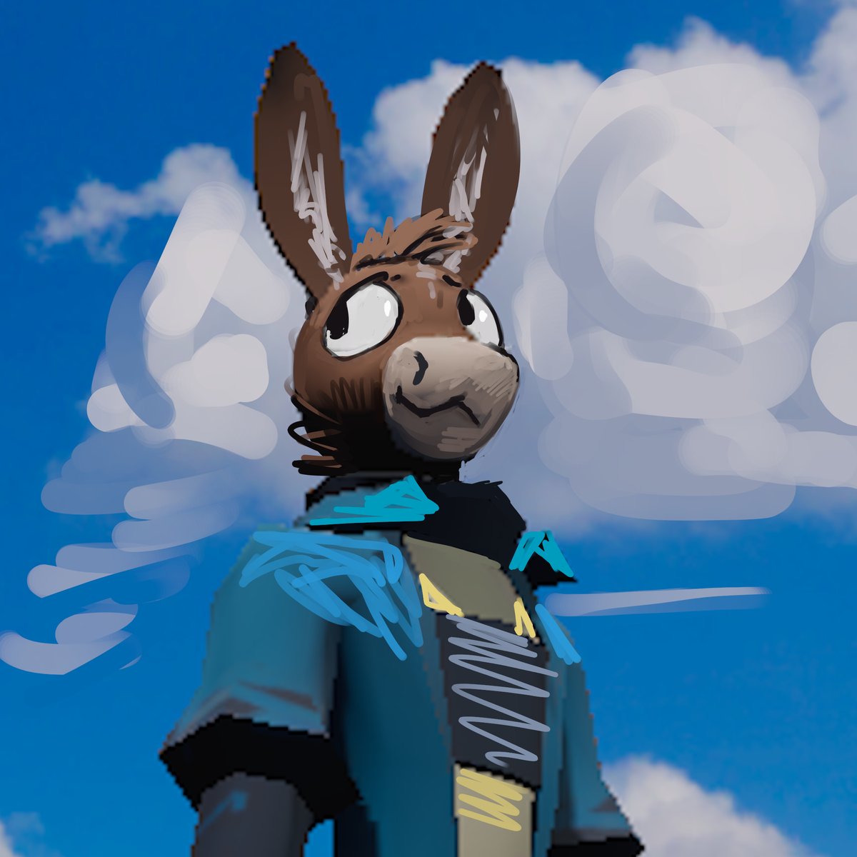 Albatross0451's tweet photo. For my pfp I went a bit lazy. I just painted over a screenshot from my game. I'm happy with the result. I'll try to bring this vibe to the model when I have time to work on models.

#gamedev #indiedev https://t.co/lZVteyfzQz