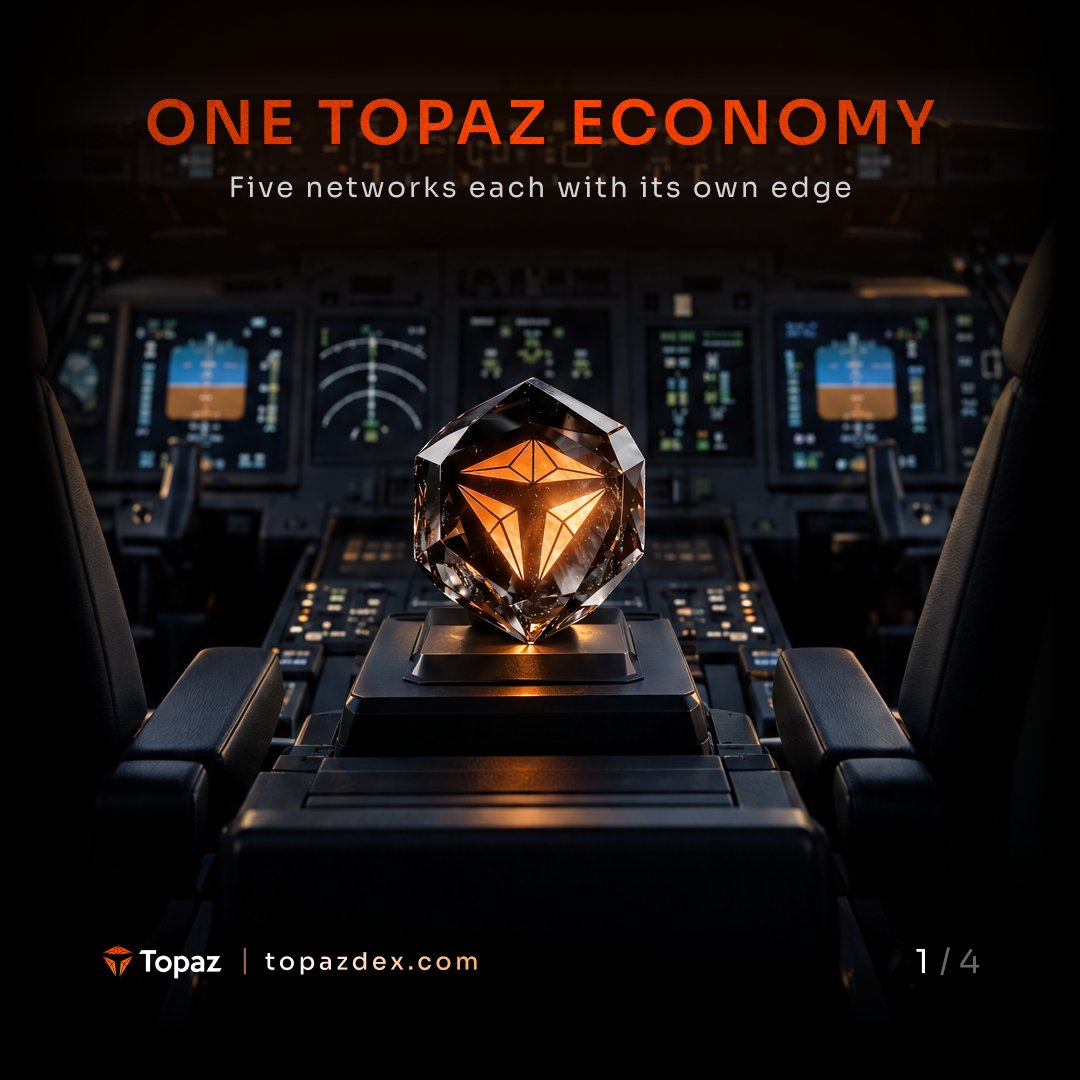 TopazDex's tweet photo. Different markets. One Topaz.

Five networks means five different environments for liquidity to move, markets to form and users to participate.

@BNBCHAIN, @Robinhoodcrypto, @ARC,
@Base and @Ethereum.
Each has its own assets, users, liquidity and opportunities.

Spectrum connects them to the same Topaz ecosystem while keeping the economic foundation anchored on BNB.

The chains are different by design.

The opportunity is seeing what happens when they become part of one system.

Where should Topaz liquidity grow next?